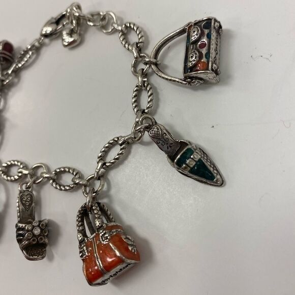 BRIGHTON Day shoe‎ and purse charm bracelet - Picture 3 of 7